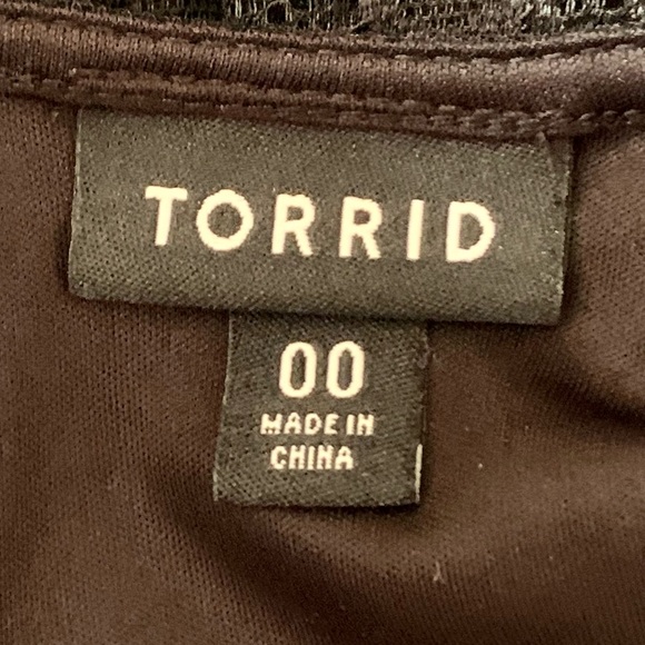 TORRID ⭐️ Black Lace Babydoll Swing Tunic Blouse - Picture 8 of 10